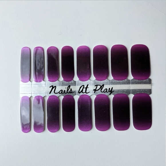 5 for $20 Nail Wraps- Deep Purple Fade - Picture 2 of 8
